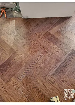 Инженерная доска Шен ДУБ Английская ёлочка 150 мм Натур