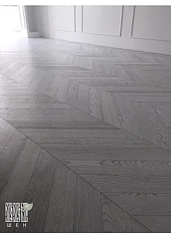 Инженерная доска Шен ДУБ Французская ёлочка 100 мм Селект