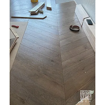 Інженерна дошка Шен ДУБ Французська ялинка 100 мм Рустік-0