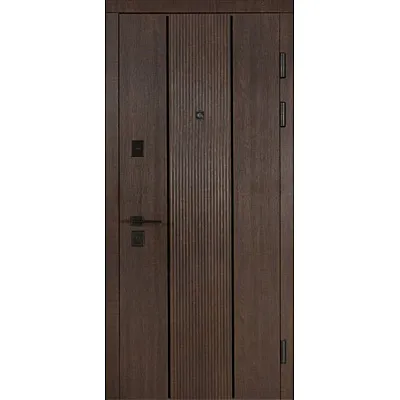 Вхідні Двері Вертикаль 2 кольори Комфорт 3 "Redfort"-0