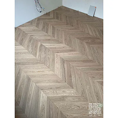 Інженерна дошка Шен ДУБ Французська ялинка 120 мм Натур-1