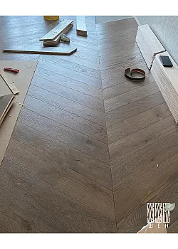 Инженерная доска Шен ДУБ Французская ёлочка 120 мм Рустик