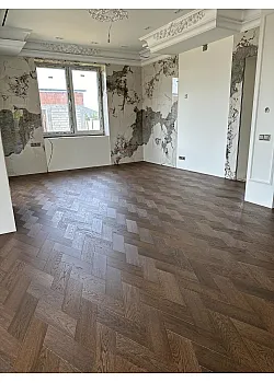 Инженерная доска Шен ДУБ Рижская ёлочка 120 мм Натур