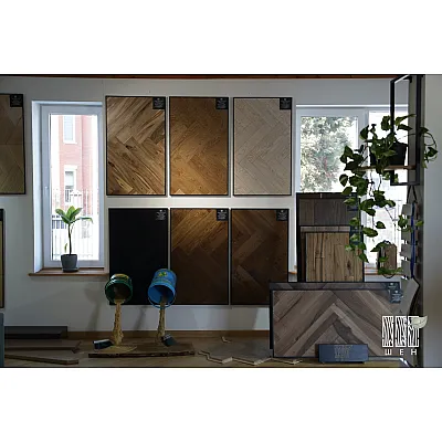 Инженерная доска Шен ДУБ Рижская ёлочка 150 мм Натур-0