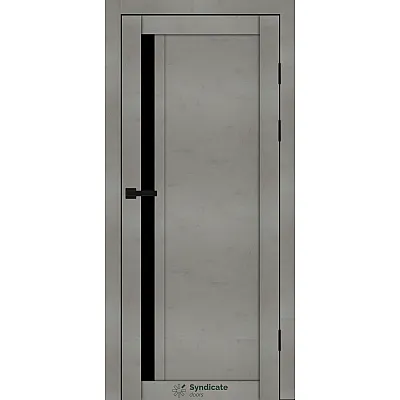 Міжкімнатні Двері SD-PVC-140 BLK Syndicate ПВХ плівка-2