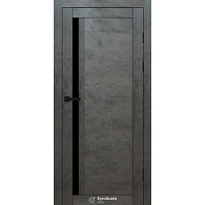 Міжкімнатні Двері SD-PVC-140 BLK Syndicate ПВХ плівка-3