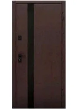 Двери ТР-1 RAL 8019/Бетон бежевый Контур Входные