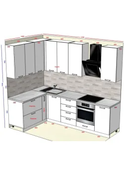 Мебель Вариант Кухни №377 24.02.2026