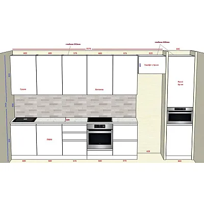 Мебель Вариант Кухни №381 02.03.2026-0