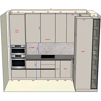 Мебель Вариант Кухни №382 02.03.2026-0