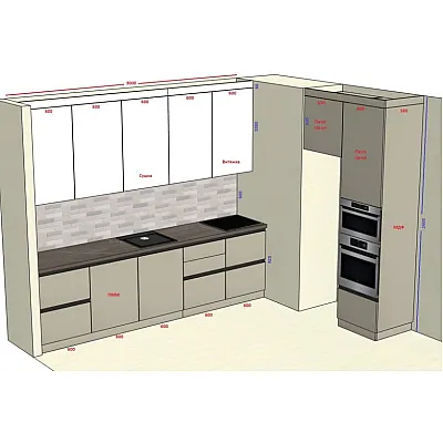 Мебель Вариант Кухни №385 03.03.2026-0