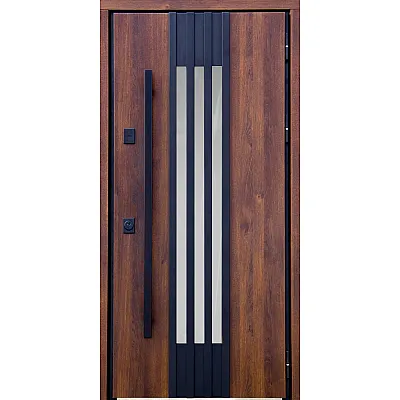 Входные Двери 711.1 ТЧ Дуб бронзовый "Magda"-0