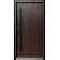 Входные Двери Стрит Элегант металл песок 8019 краска, декор лакобель МДФ дуб темный Vinorit 3K "Qdoors"-2-thumb