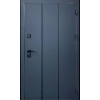 Входные Двери Стрит Лайт металл Антрацит 7021 краска/МДФ белая шагрень Vinorit 2К "Qdoors"-0