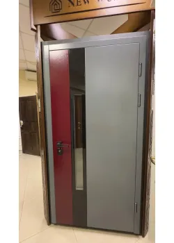 Двери Металл RAL 7012 Vinorit "Новый Мир"