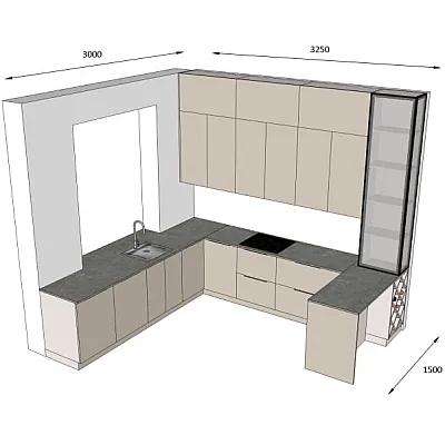 Мебель Вариант Кухни №388 03.03.2026-0