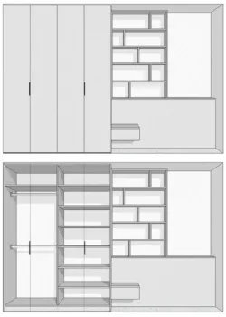 Вариант Шкафа распашного №107 03.03.2026