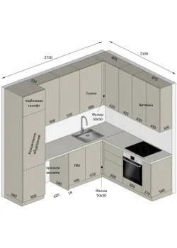 Мебель Вариант Кухни №398 12.03.2026