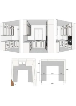 Мебель Вариант Кухни №399 13.03.2026