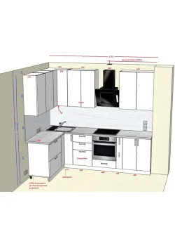 Мебель Вариант Кухни №407 17.03.2026