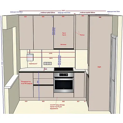 Мебель Вариант Кухни №413 24.03.2026-0