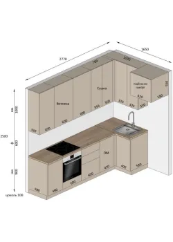 Мебель Вариант Кухни №414 24.03.2026