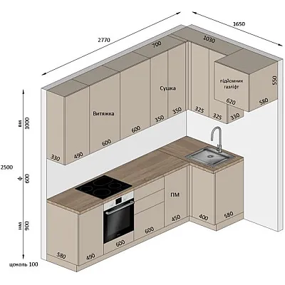 Меблі Варіант Кухні №414 24.03.2026-0