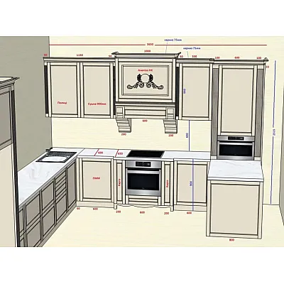 Мебель Вариант Кухни №416 25.03.2026-0