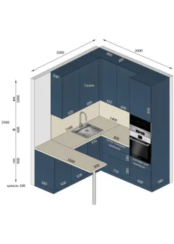 Мебель Вариант Кухни №417 25.03.2026
