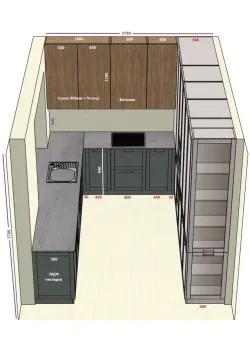 Мебель Вариант Кухни №418 26.03.2026