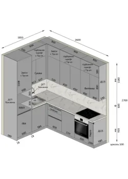 Мебель Вариант Кухни №422 27.03.2026