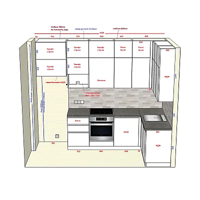 Мебель Кухня Анатолий 408-0