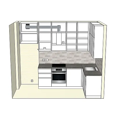 Мебель Кухня Анатолий 408-3