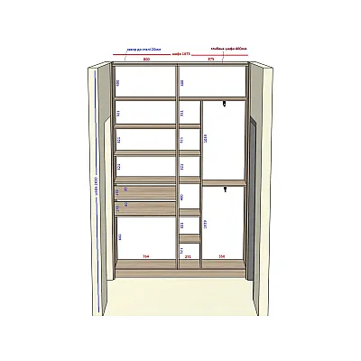 Мебель Шкаф-купе Анатолий 962-4