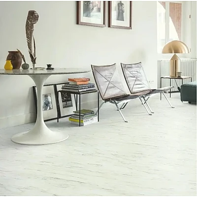 Виниловый пол Quick Step Blush Мрамор белый серебро SGTC20305-1