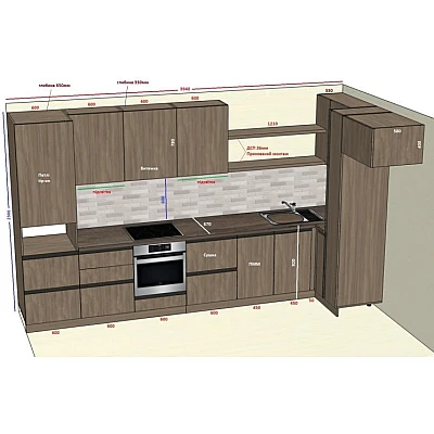 Мебель Вариант Кухни №436 15.04.2026-0