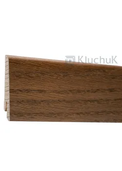 Плінтус Евро Дуб Браун 60х18х2400 мм. KLE60-13 Kluchuk