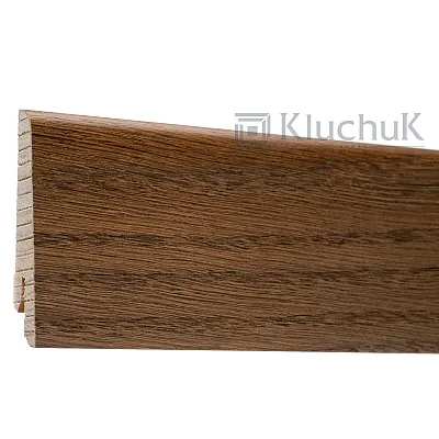 Плинтус Евро Дуб Браун 60х18х2400 мм. KLE60-13 Kluchuk-0