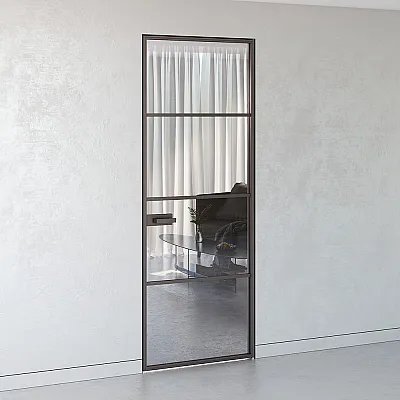 Межкомнатные Двери Flat Secret Doors Стеклянные-0