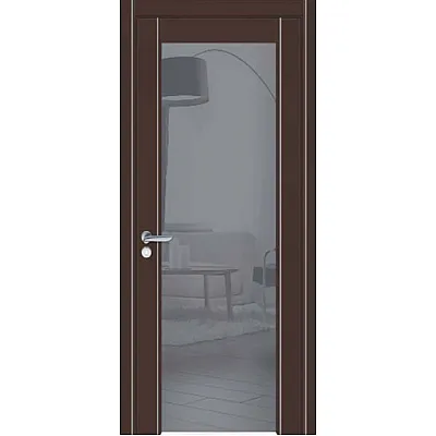 Міжкімнатні Двері Glass plus 04 WakeWood Шпон-0