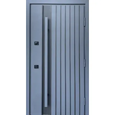 Вхідні Двері Стронг Айрон графіт G1298 пісок/білий атлас Vinorit "Qdoors"-0