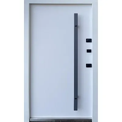 Входные Двери Стронг Айрон Ral 8019 песок коричневый/белый атлас Vinorit "Qdoors"-1