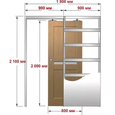 Межкомнатные Кассетные Двери Evolushion 1001 WakeWood Шпон-0