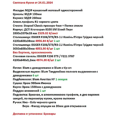Мебель Вариант Кухни №14 24.01.2024-1