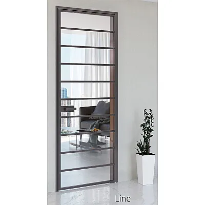 Межкомнатные Двери Line Secret Doors Стеклянные-0