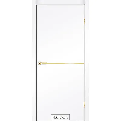 Міжкімнатні Двері LOFT ALUMINIUM "StilDoors" ПВХ плівка-0