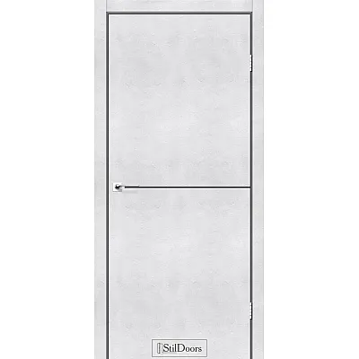 Міжкімнатні Двері LOFT ALUMINIUM "StilDoors" ПВХ плівка-1