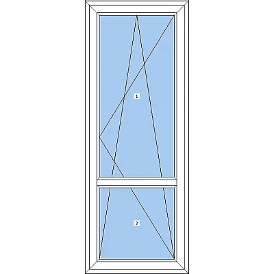 Металопластикові двері VEKA Proline поворотно-відкидне 900 x 2100 мм-1