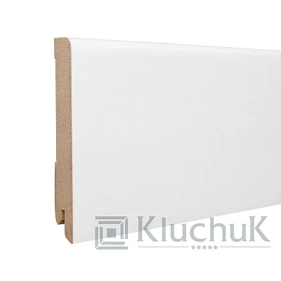 МДФ плінтус Білий шпон 80х12х2000 Kluchuk-2