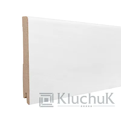 МДФ плінтус Білий шпон 80х12х2000 Kluchuk-3